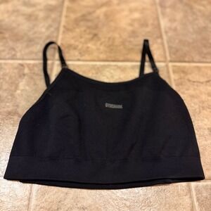 Gymshark Vital Seamless 2.0 Sports Bra Black Small GLSB4247-AW20 no bra pads